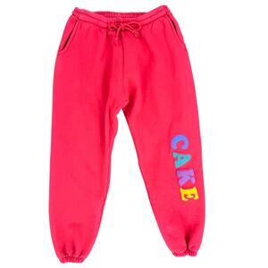 Cake Sweatpants Bright Orange Pink Size Medium